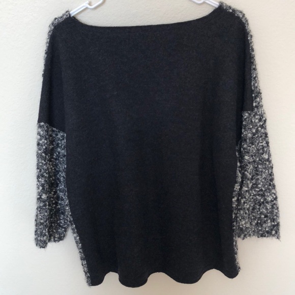 Eileen Fisher Wool & Mohair Textured Crop Sweater - Picture 3 of 5
